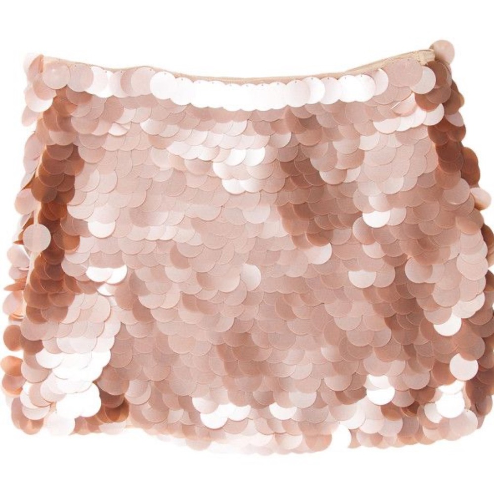 Alice & Olivia Pink Paillette Sequin Skirt